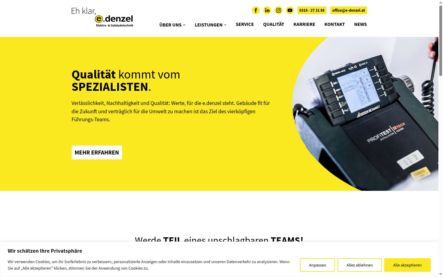 Screenshot tal-banner tal-kunsens muri qabel kwalunkwe interazzjoni