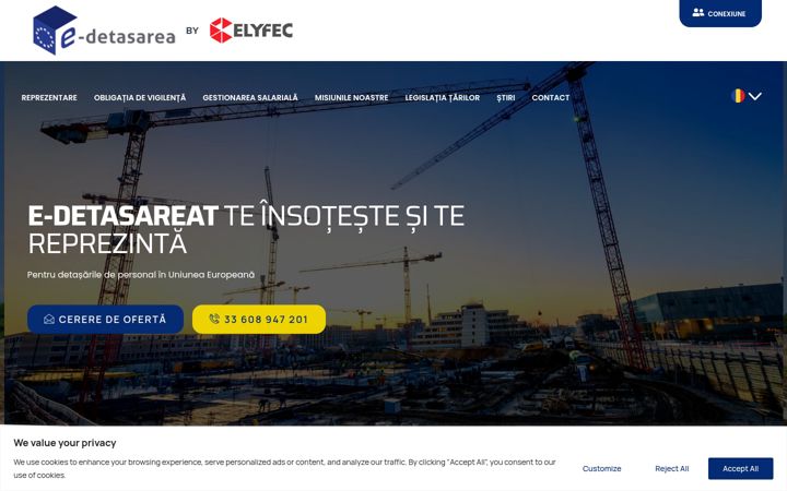 Screenshot of e-detasarea.ro