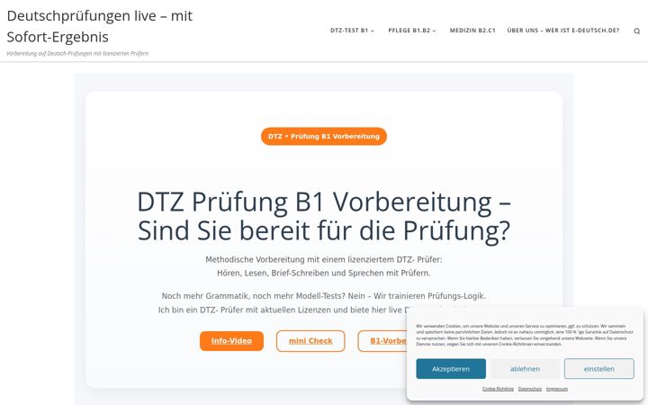Snimka zaslona za e-deutsch.de