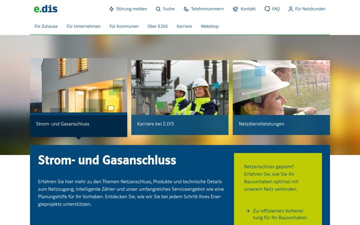 Screenshot of e-dis.de