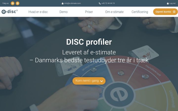 Ekraanipilt saidist e-disc.dk