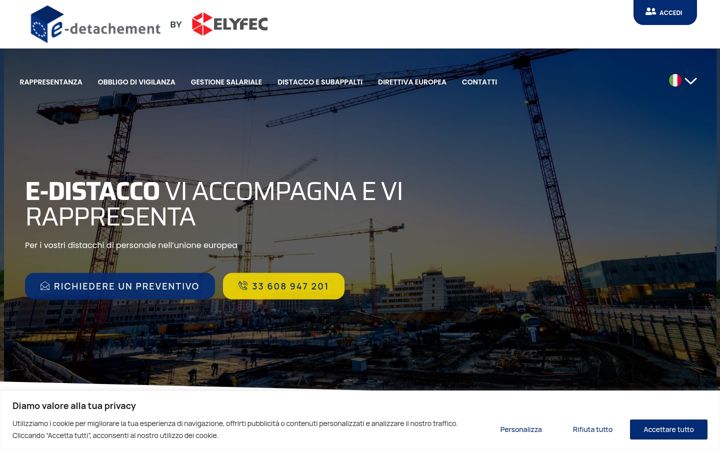 Skjermbilde av e-distacco.it