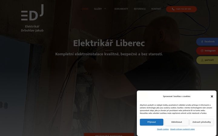 Snímek obrazovky e-dj.cz