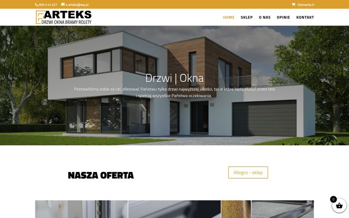 Snímek obrazovky e-drzwi-sklep.pl