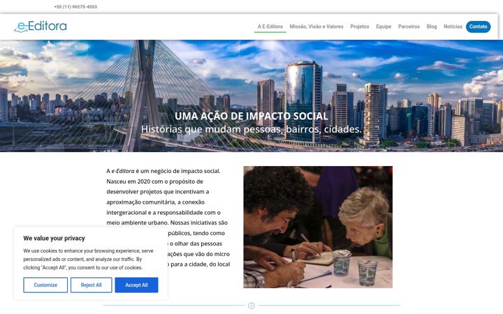 Screenshot stránky e-editora.com.br