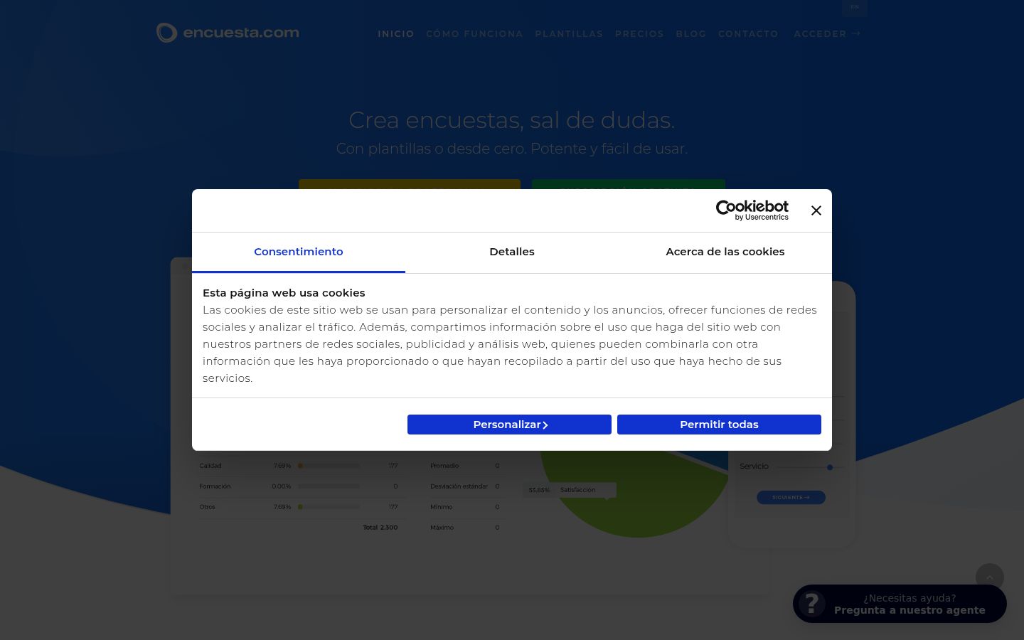 Sutikimo reklamjuostės, rodytos prieš bet kokią sąveiką, ekrano kopija
