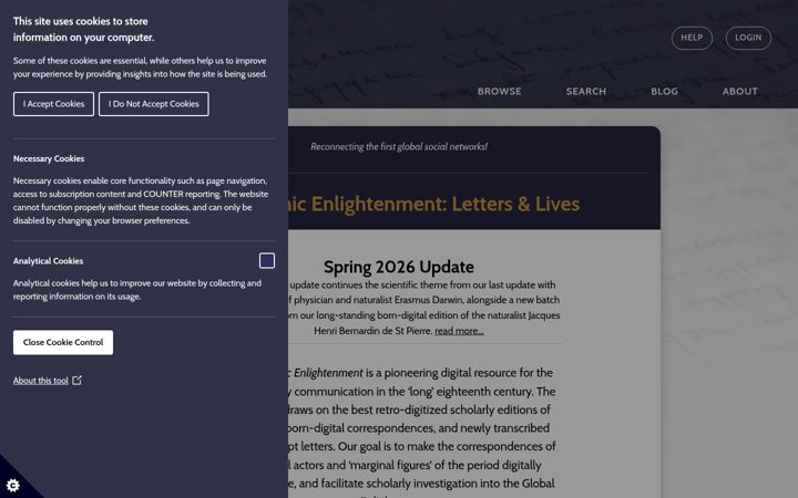 Screenshot of e-enlightenment.com