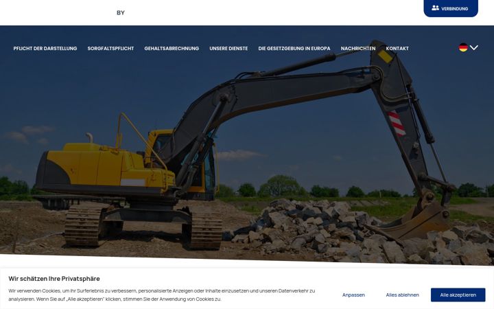 Screenshot of e-entsendung.de