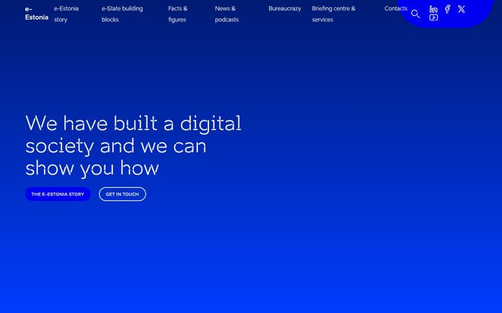 Screenshot of e-estonia.com