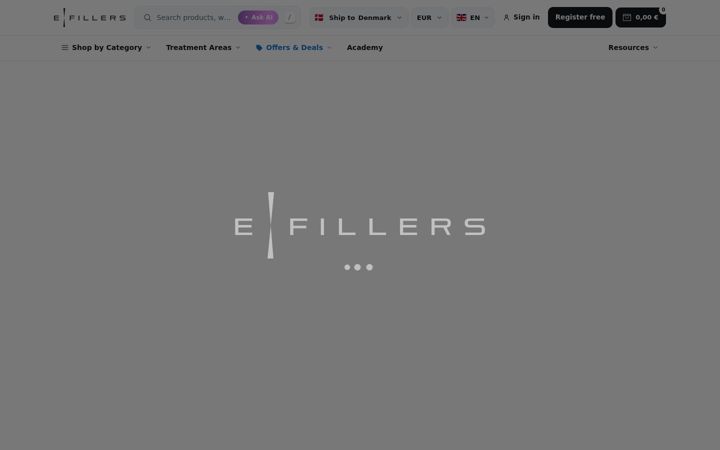 Screenshot of e-fillers.com