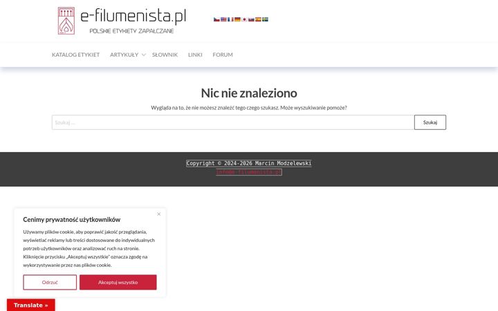 Snímek obrazovky e-filumenista.pl