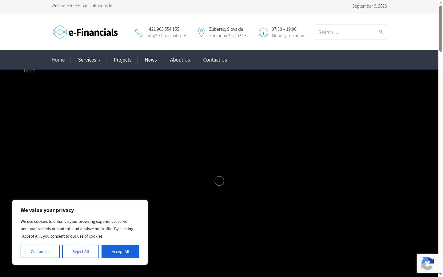 Captura de pantalla del banner de consentimiento mostrado antes de cualquier interacción
