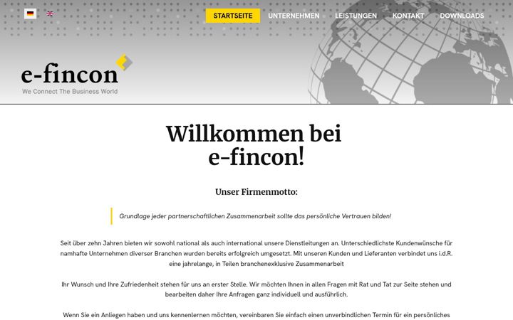 Snimka zaslona za e-fincon.de