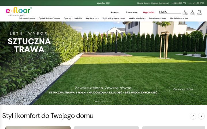 Snímek obrazovky e-floor.com.pl