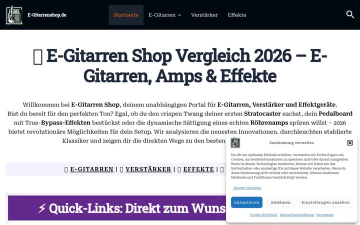 Screenshot of e-gitarrenshop.de
