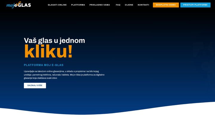 Screenshot of e-glasanje.hr