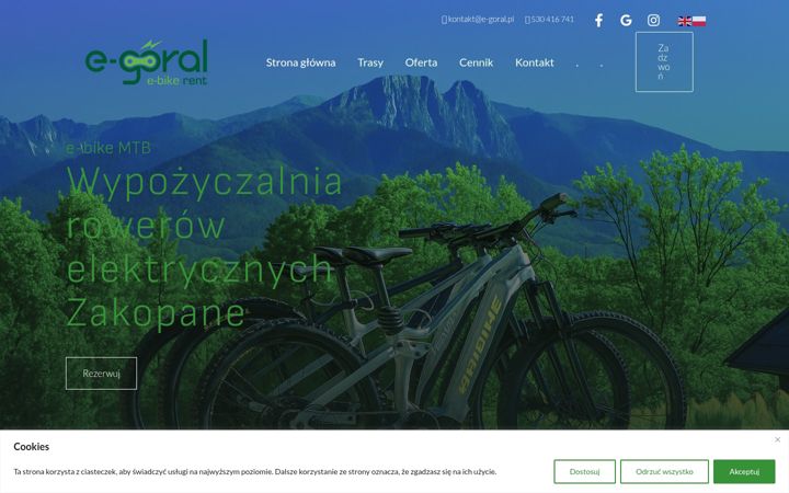 Snímek obrazovky e-goral.pl