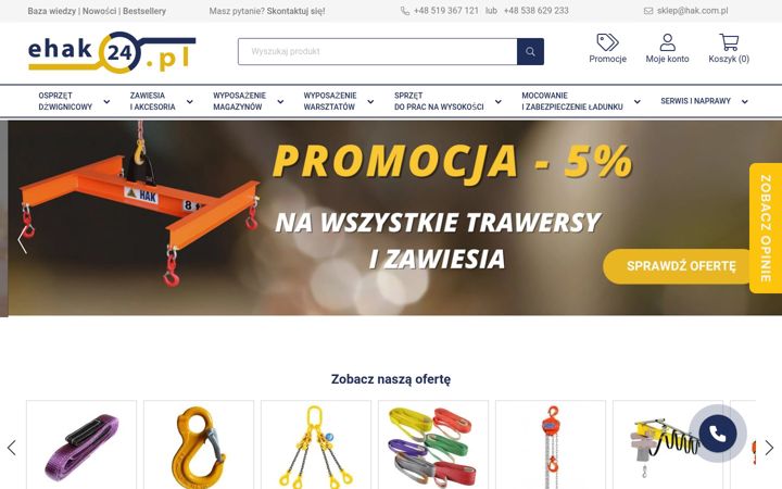 Snímek obrazovky e-hak24.pl