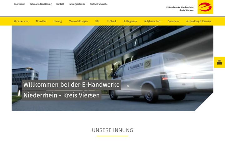 Skjámynd af e-handwerk-niederrhein.de