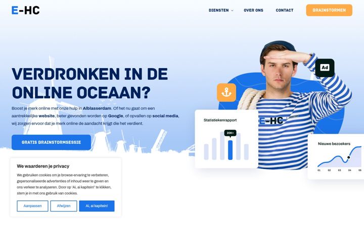 Screenshot di e-hc.nl