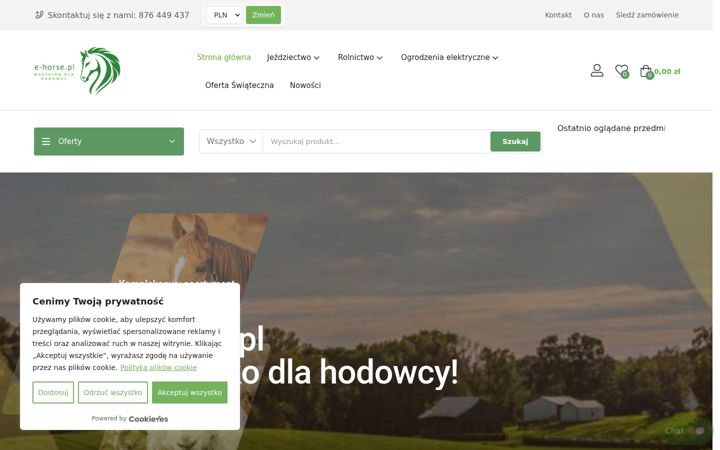Snímek obrazovky e-horse.pl