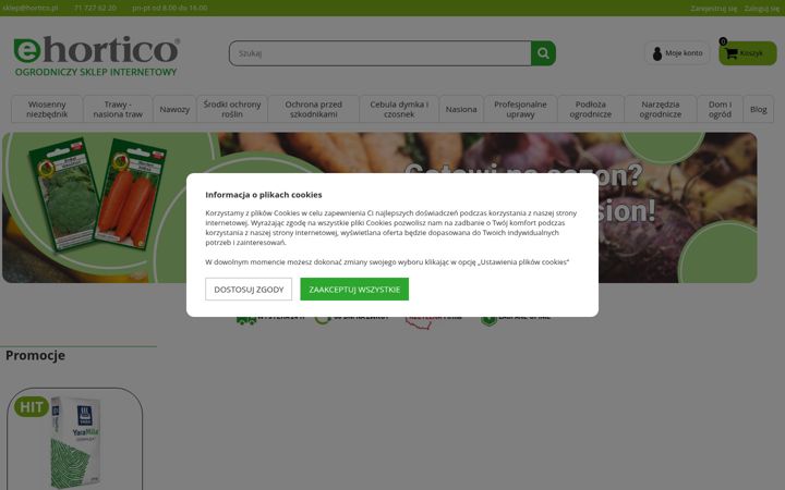 Screenshot van e-hortico.pl