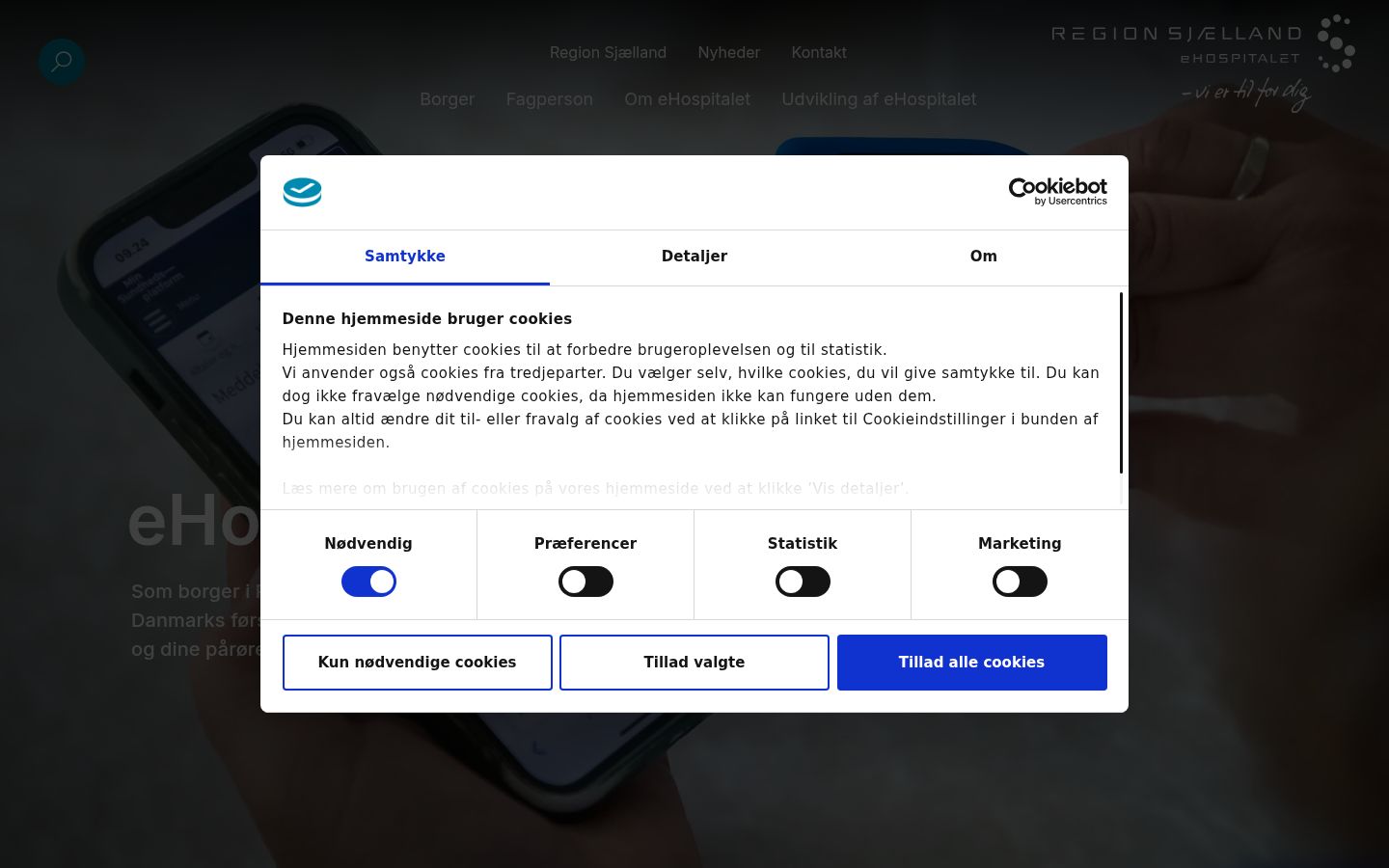Ekraanipilt nõusolekubännerist, mida näidati enne mis tahes suhtlust