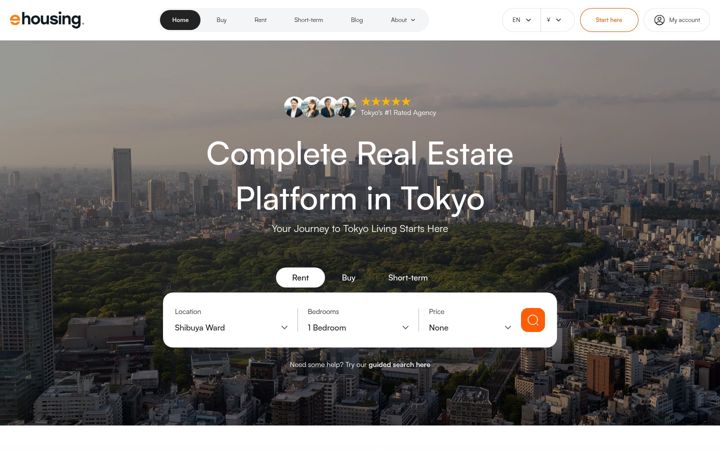 Screenshot of e-housing.jp