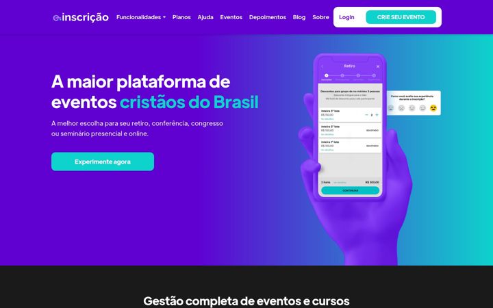 Screenshot of e-inscricao.com