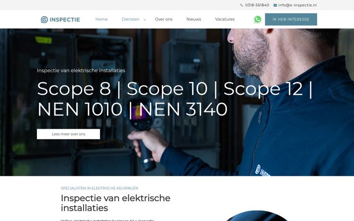 Screenshot of e-inspectie.nl