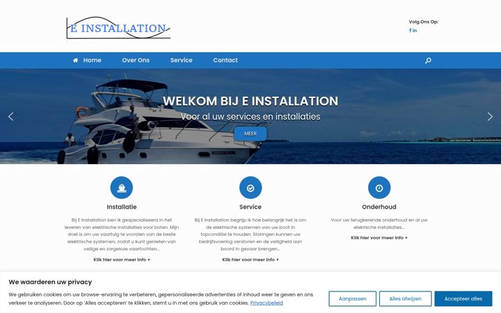 Screenshot di e-installation.nl