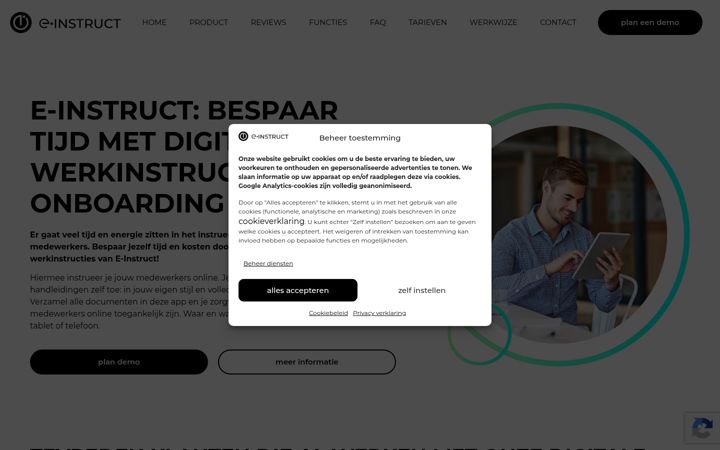 Screenshot di e-instruct.nl