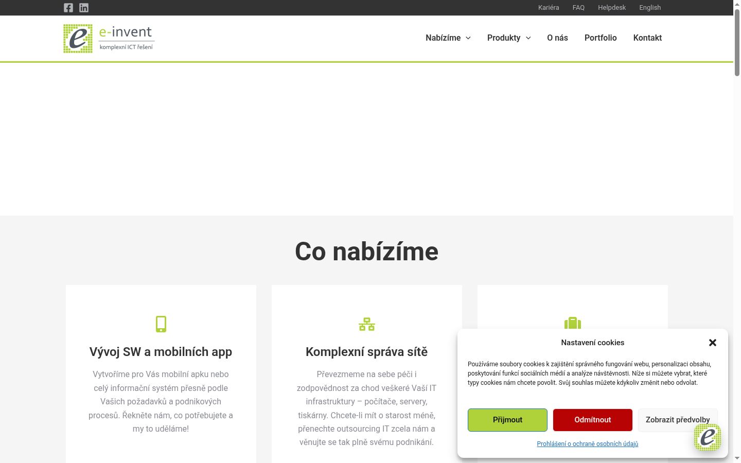 Képernyőkép a bármilyen interakció előtt megjelenő hozzájárulási bannerről