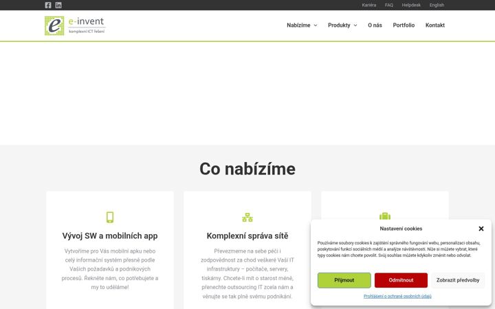 Screenshot of e-invent.eu