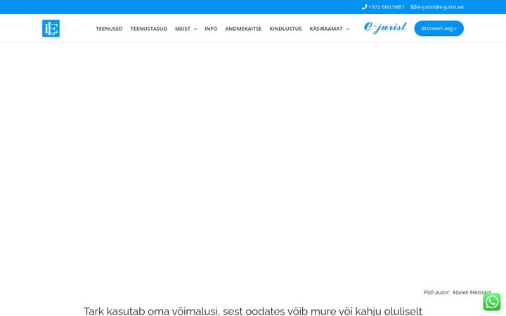 Screenshot of e-jurist.ee