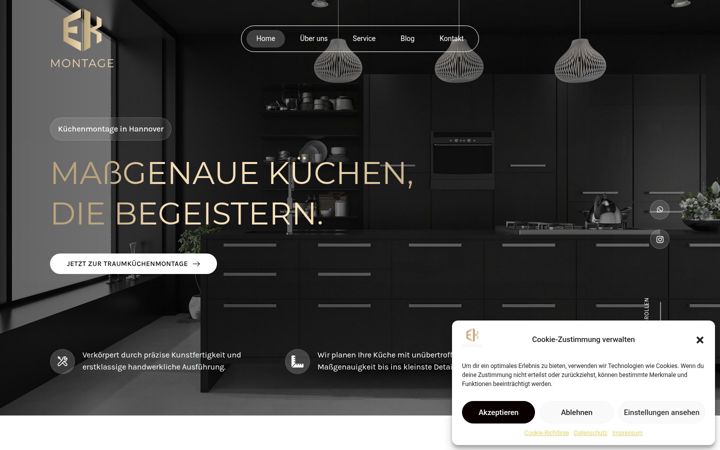 Screenshot of e-k-montage.de