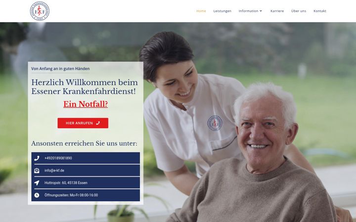 Screenshot of e-kf.de