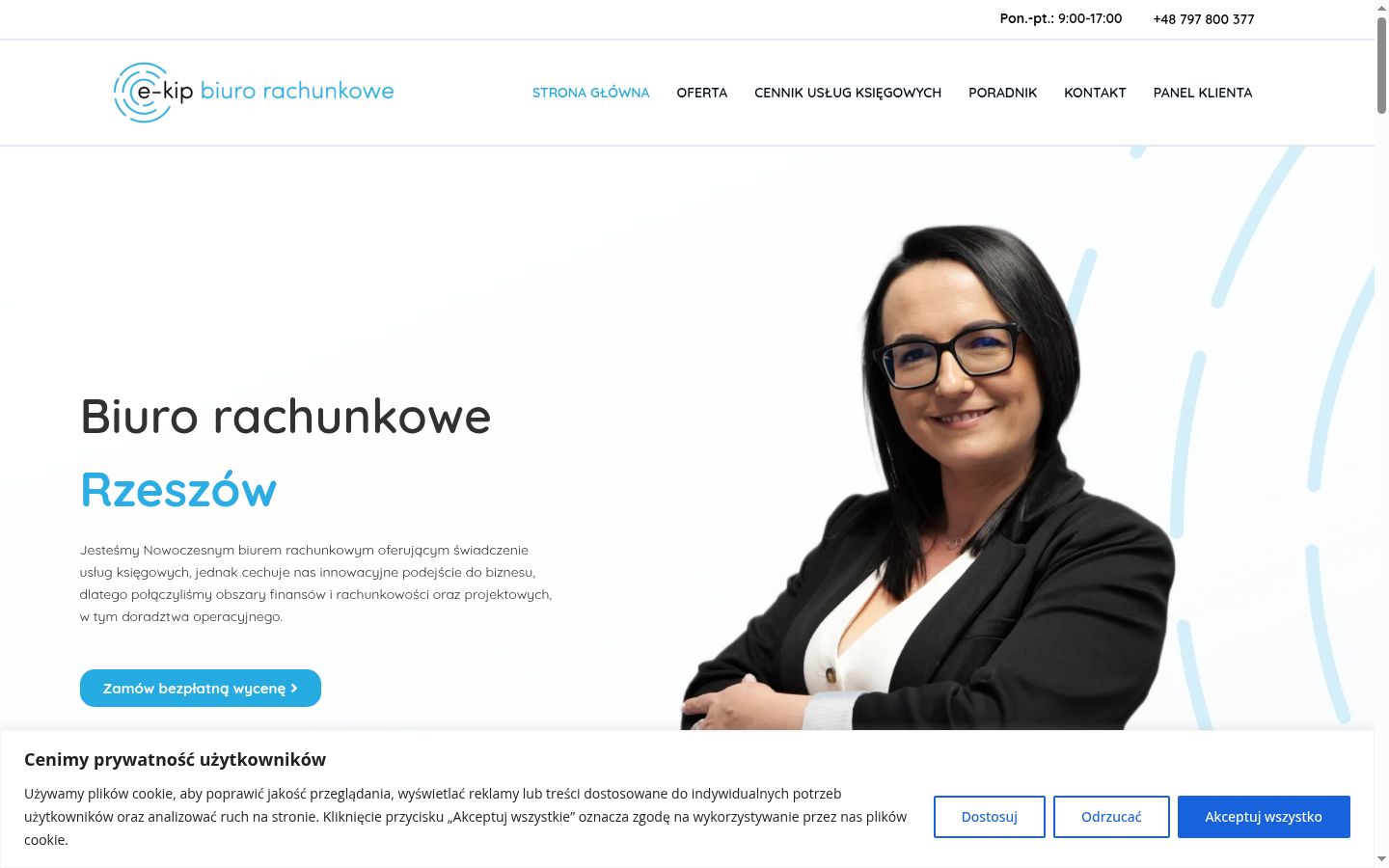 Screenshot tal-banner tal-kunsens muri qabel kwalunkwe interazzjoni