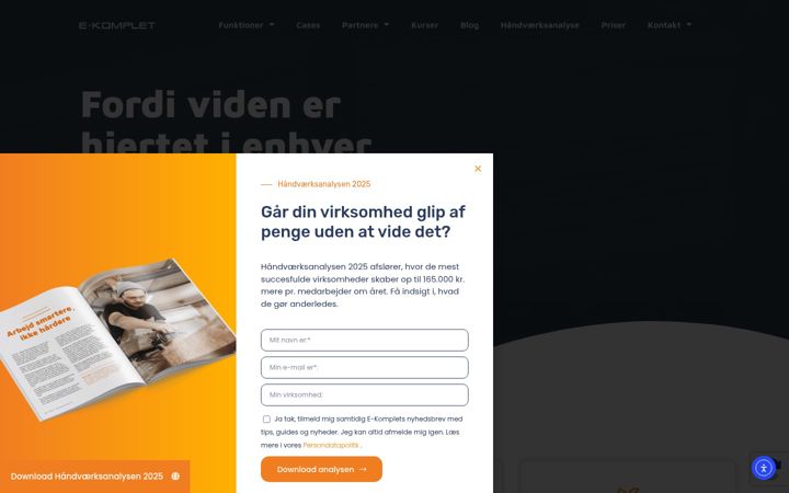 Ekraanipilt saidist e-komplet.dk