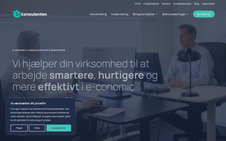 Ekraanipilt saidist e-konsulenten.dk