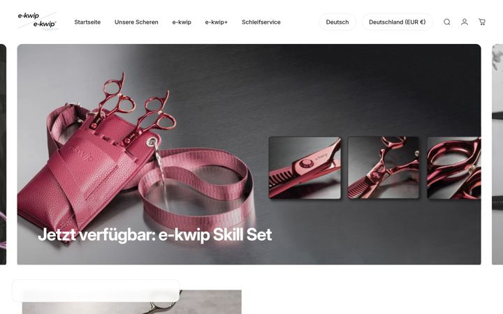 Screenshot of e-kwip.de