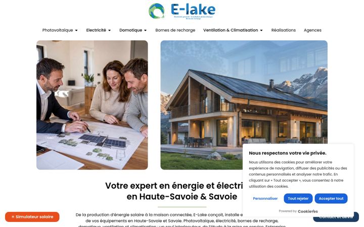 Screenshot of e-lake.fr