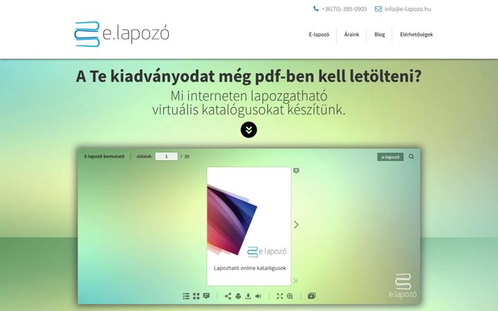 Skärmbild av e-lapozo.hu