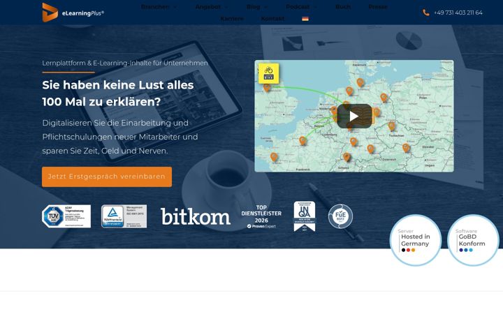 Snimka zaslona za e-learning-plus.de