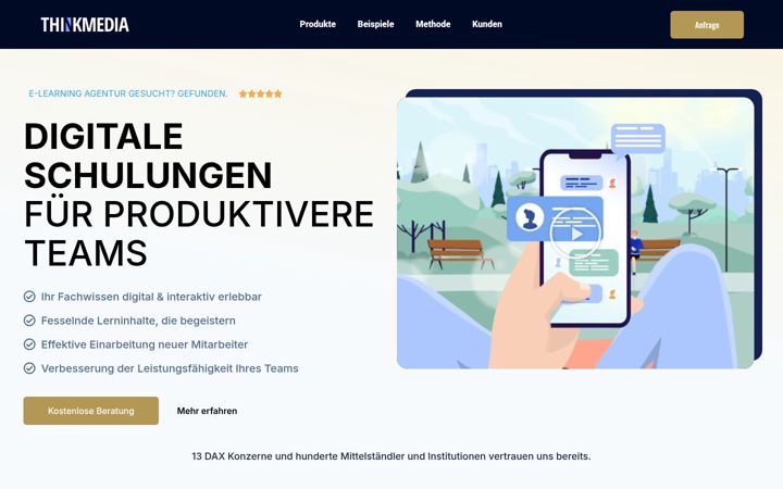 Screenshot of e-learningagentur.com