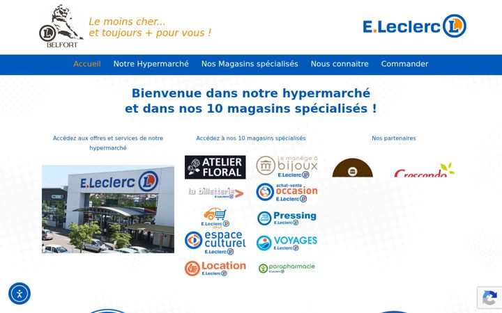 Zrzut ekranu e-leclerc-belfort.fr