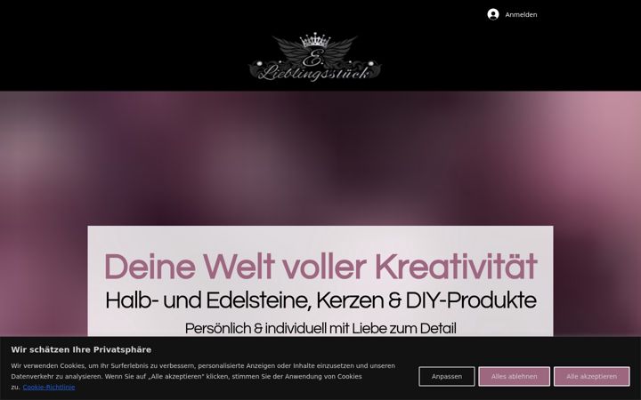 Snimka zaslona za e-lieblingsstueck.de