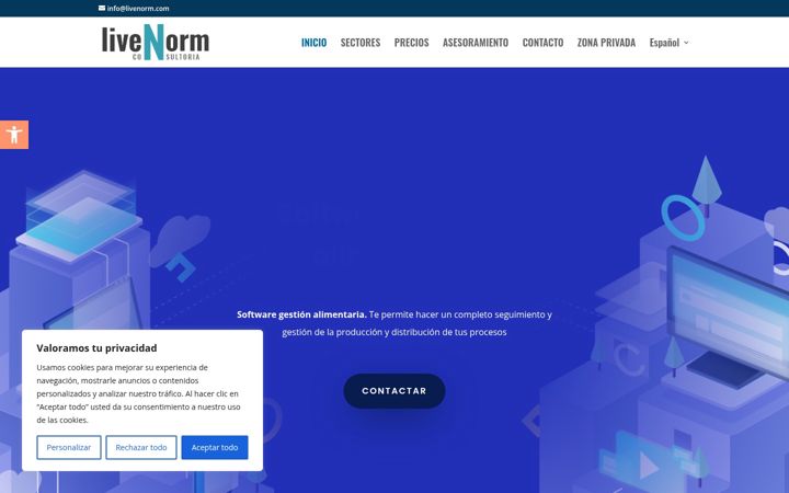 Screenshot of e-livenorm.com