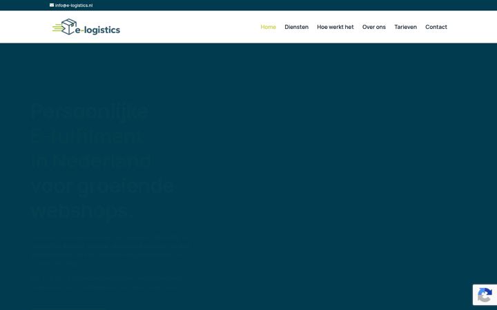 Screenshot di e-logistics.nl