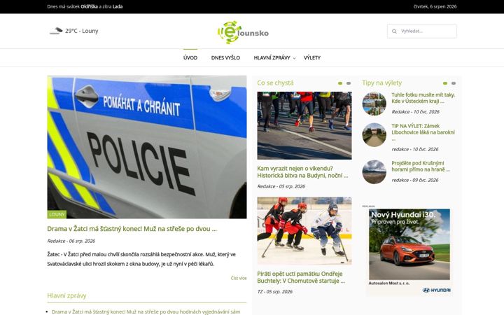 Skærmbillede af e-lounsko.cz